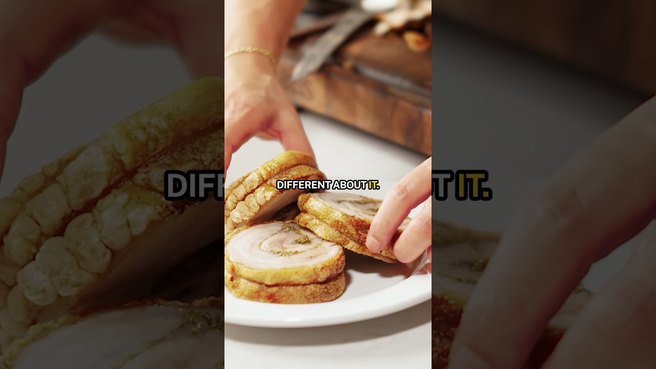 I love making crispy pork belly at home #crispypork #chef #porchetta
