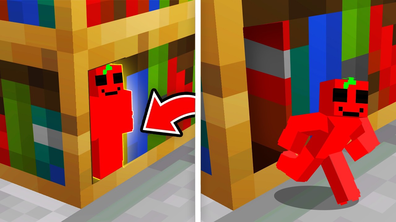 Me PINTÉ para ESCONDERME en Minecraft