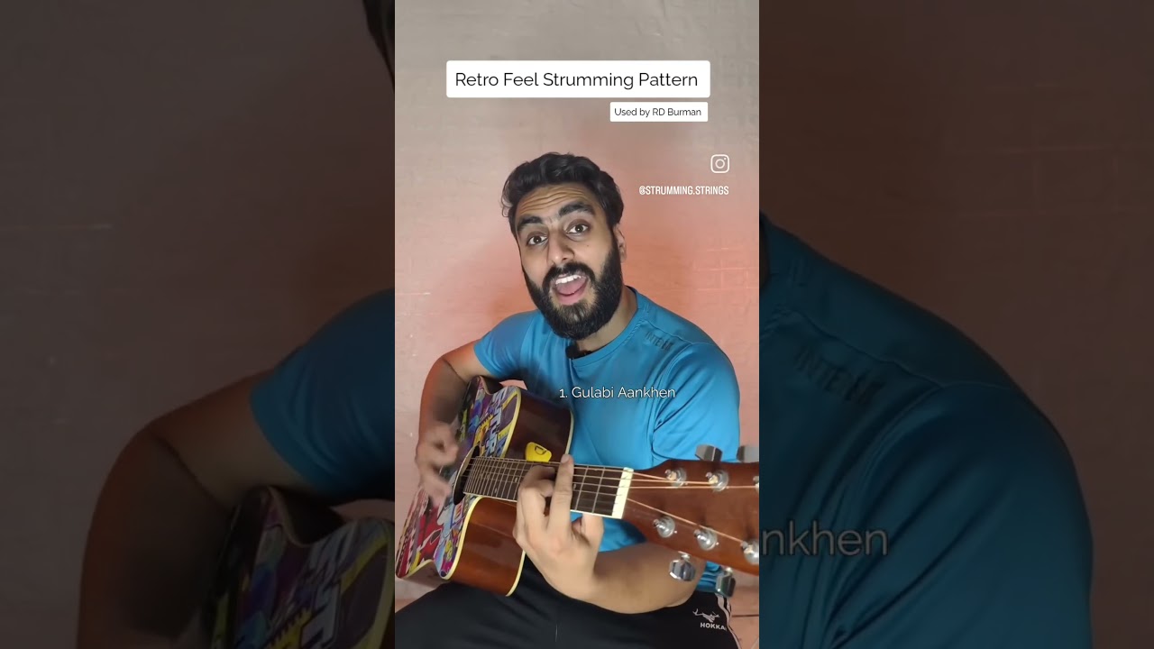 Strumming Pattern with a Retro Feel used by RD Burman 💯