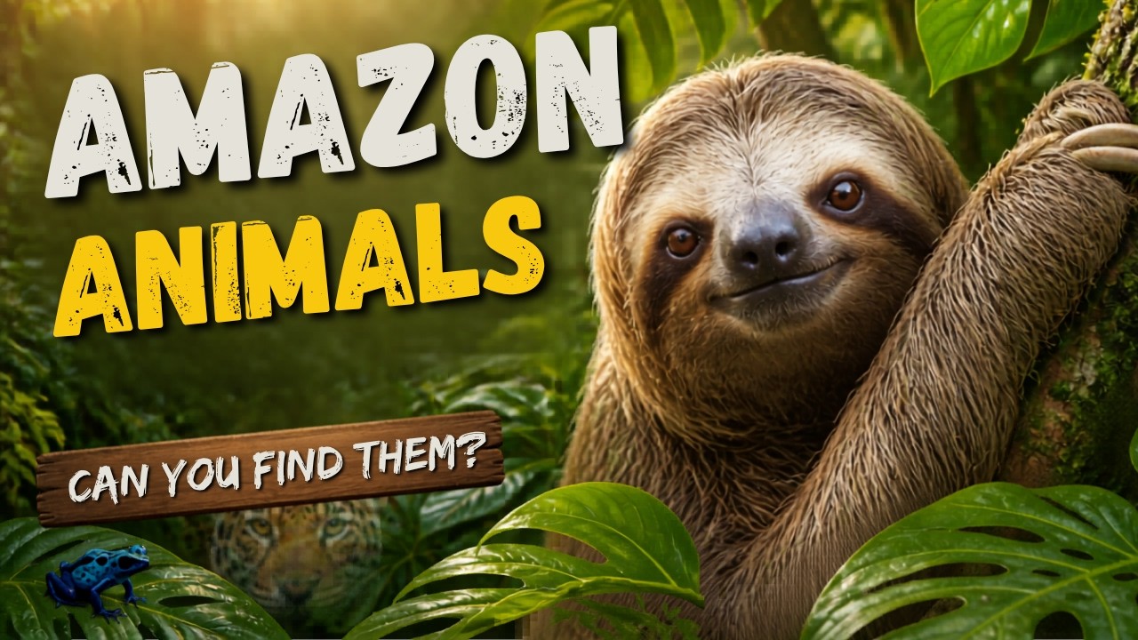 AMAZON RAINFOREST Hidden ANIMALS: Can You Spot Them?