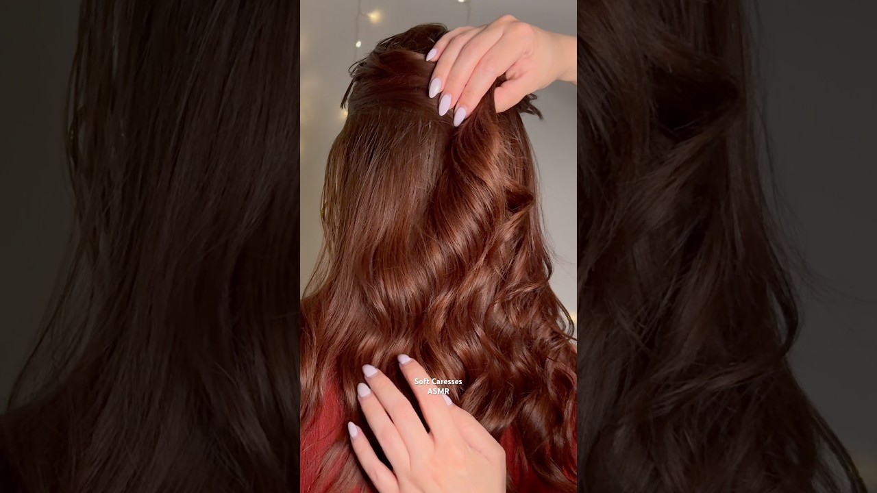 ASMR |Hair play and styling🌸 #asmrhair #hairstyling #hairscratching #asmrsleep #asmrsound #hairplay