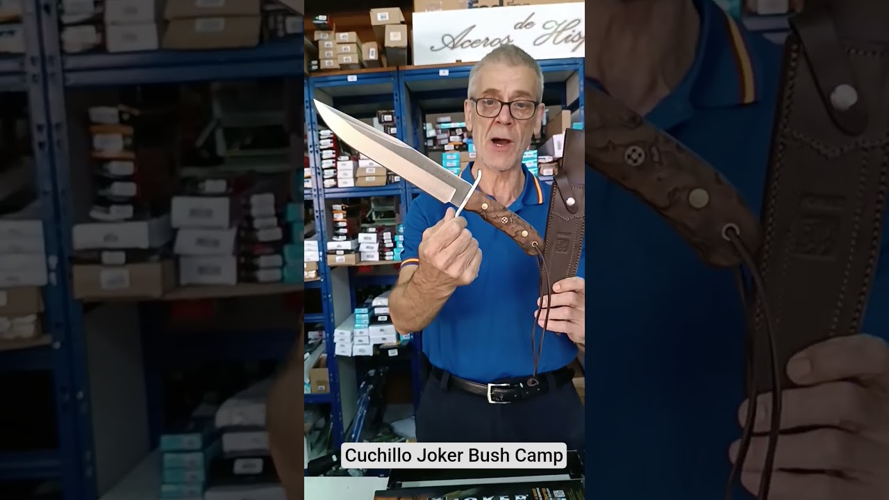 Cuchillo Joker Bowie 9.45" Nogal #acerosdehispania #cuchillosartesanales
