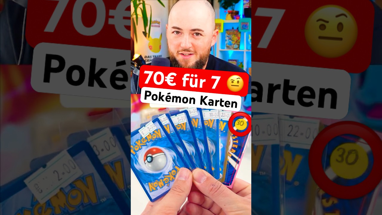 70€ für DIESE 7 Pokémon Karten.. #shorts