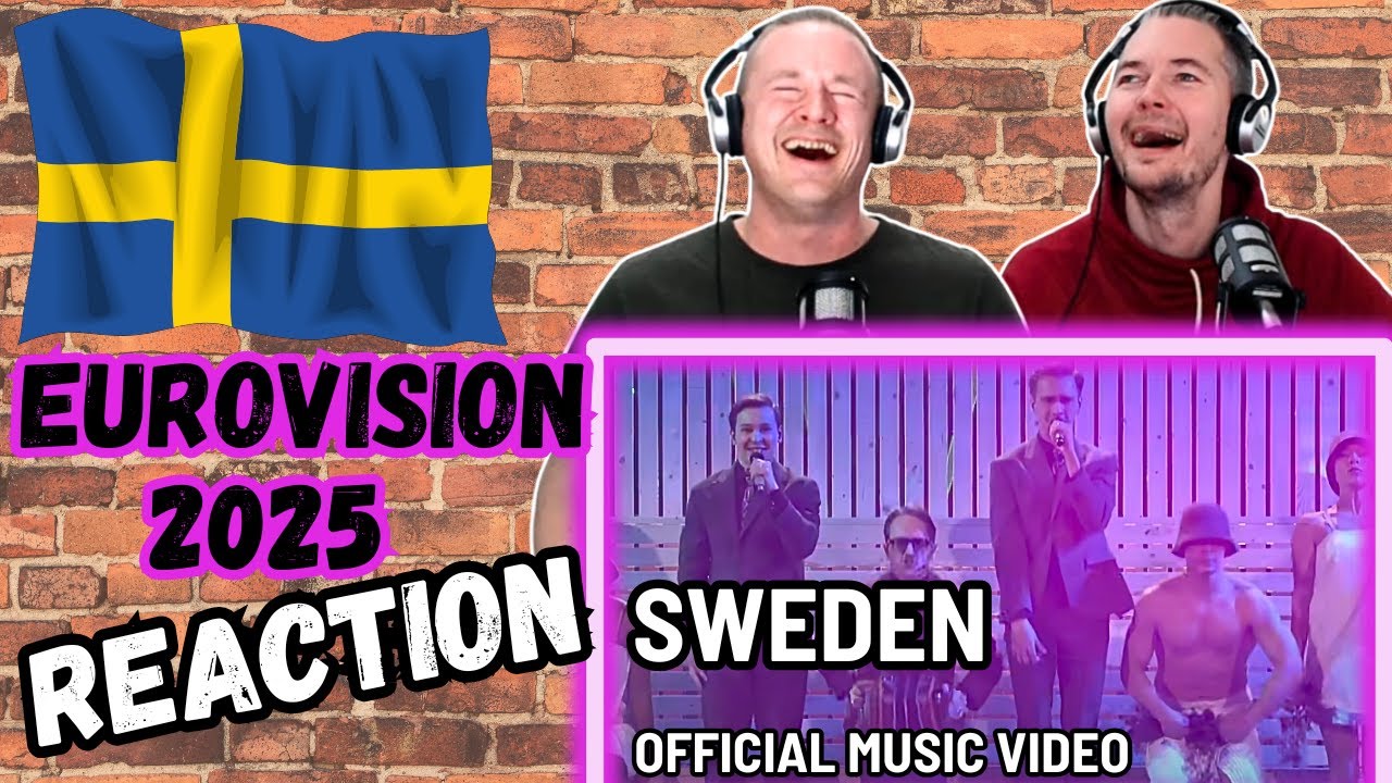 EUROVISION 2025 SWEDEN *Reaction* KAJ - Bara Bada Bastu - Official Music Video