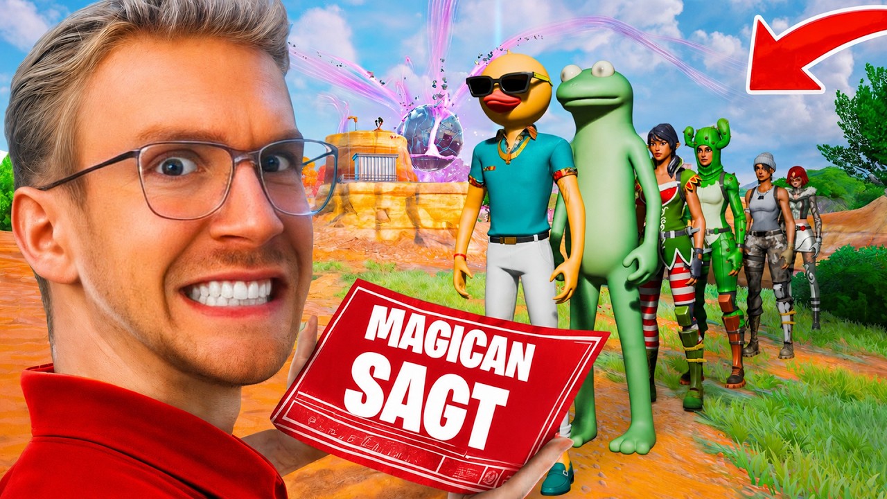 100 SPIELER MAGICAN SAGT IN FORTNITE SEASON 3 😂 (zu lustig)