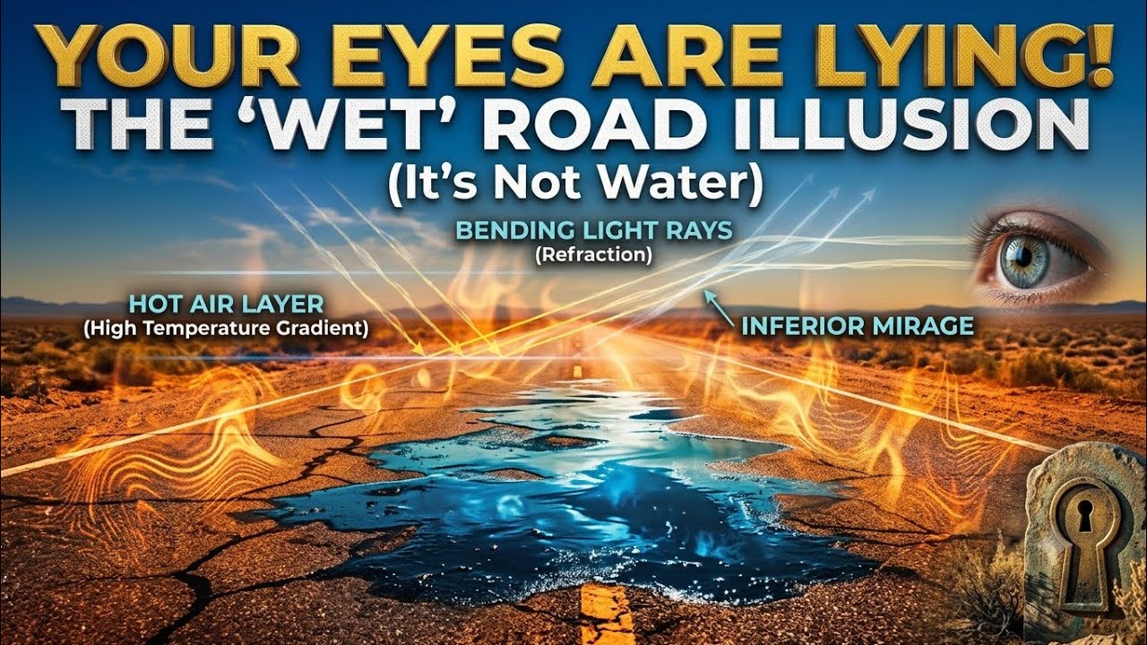 Why Hot Roads Look Wet (Mirage Explained)