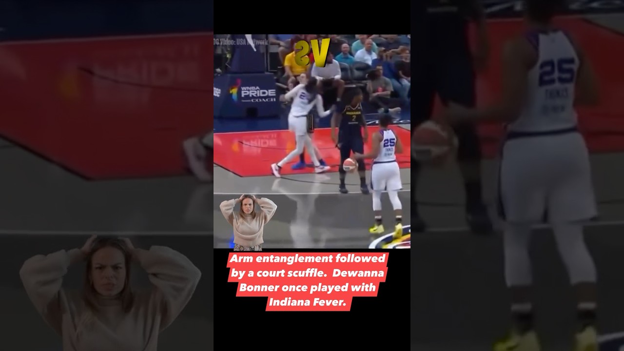 ENTANGLED?! #cc #caitlinclark #indiaanfever #wnab #womensbasketball #basketball