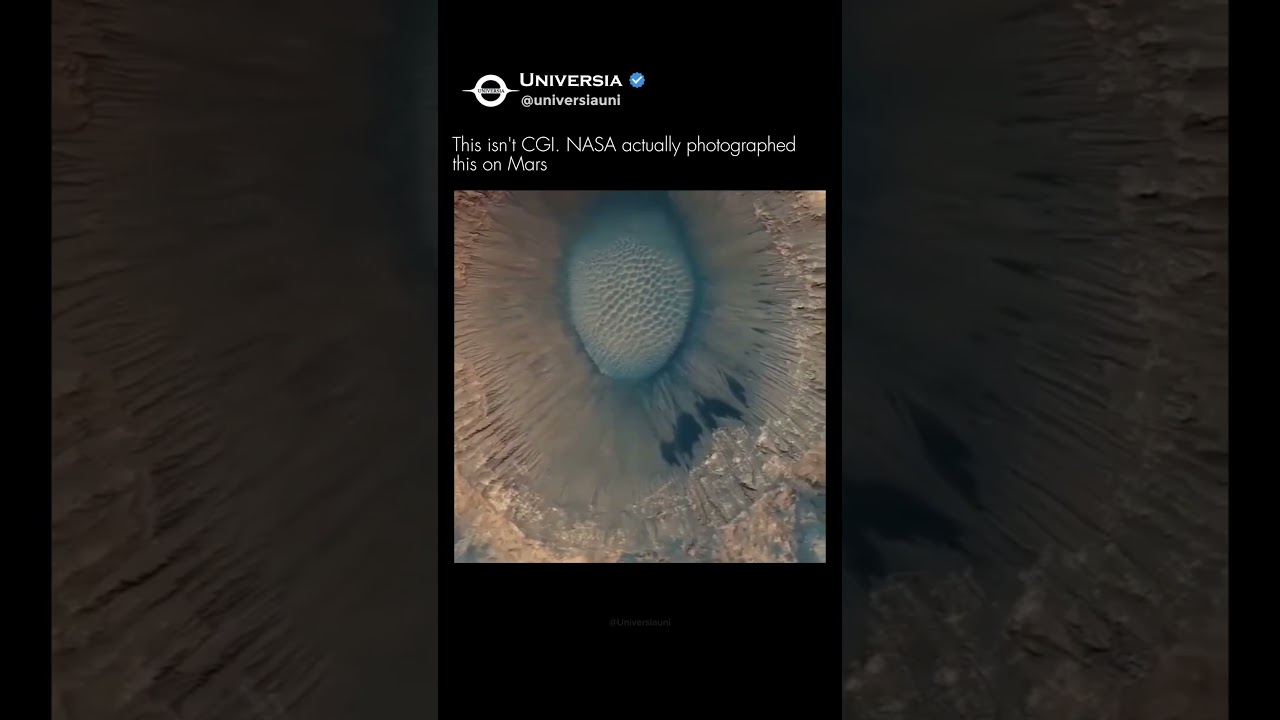 This isn't an eye. It's a crater on Mars.