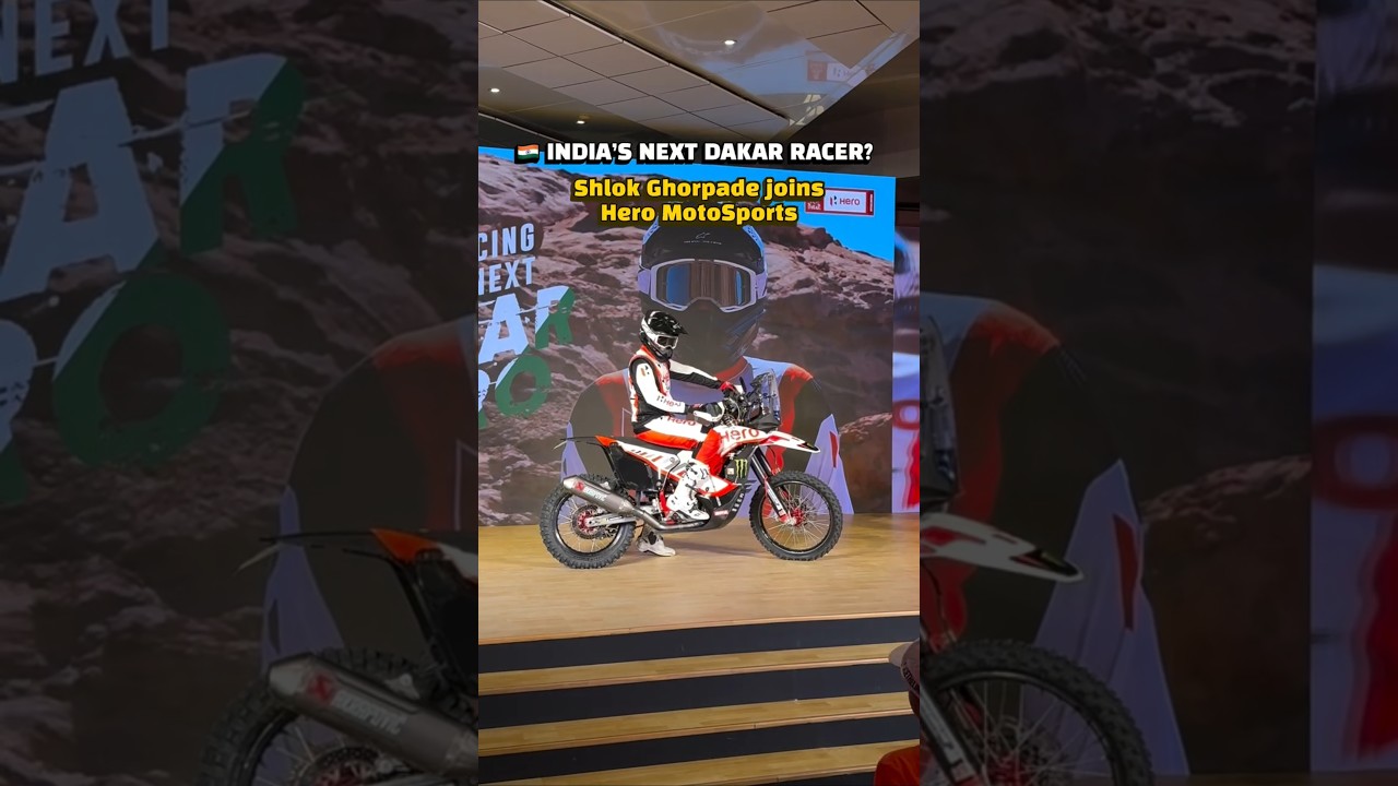 Shlok Ghorpade joins Hero for Dakar rally #shorts