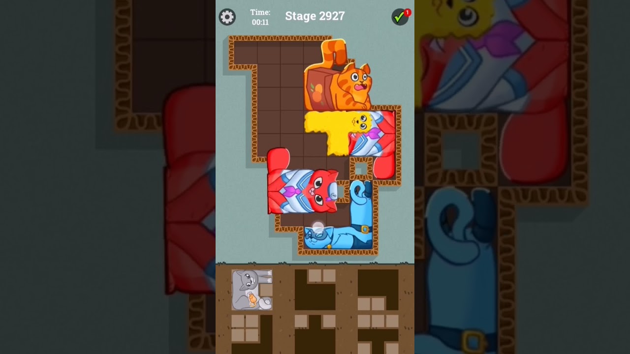 nice games THE BLOCK PUZZLE CAT #2927 #viral #shorts