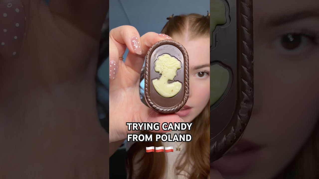 Trying candy from Poland!! 🇵🇱🤍❤️ #poland #candyreview #candy #tastetest #internationalsnacks