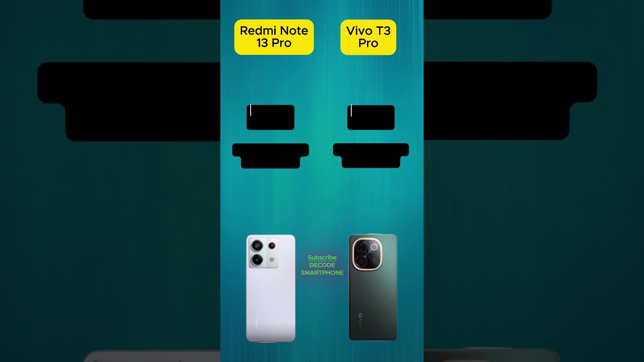 Redmi note 13 pro vs Vivo t3 pro #shorts #redminote13pro #vivot3pro