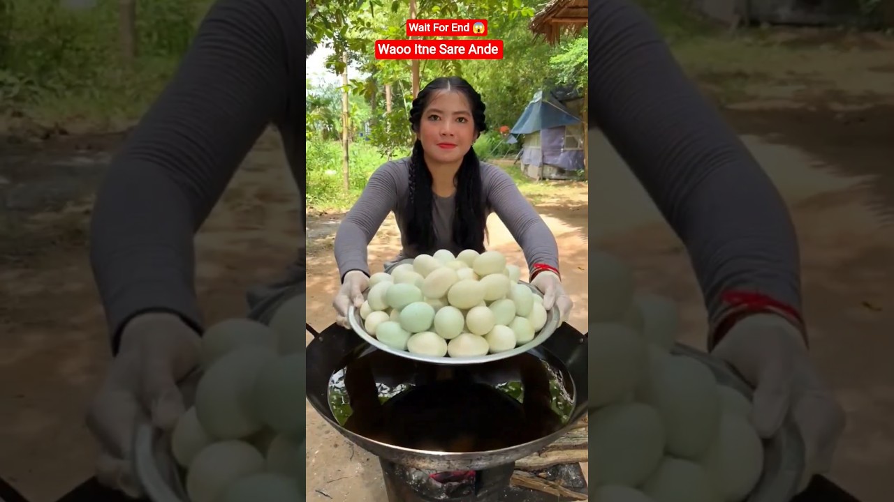Egg Fried Recipe In Yummy Cooking 🥚 #egg #food #cooking #recipe #chicken #chinesefood #viralvideo