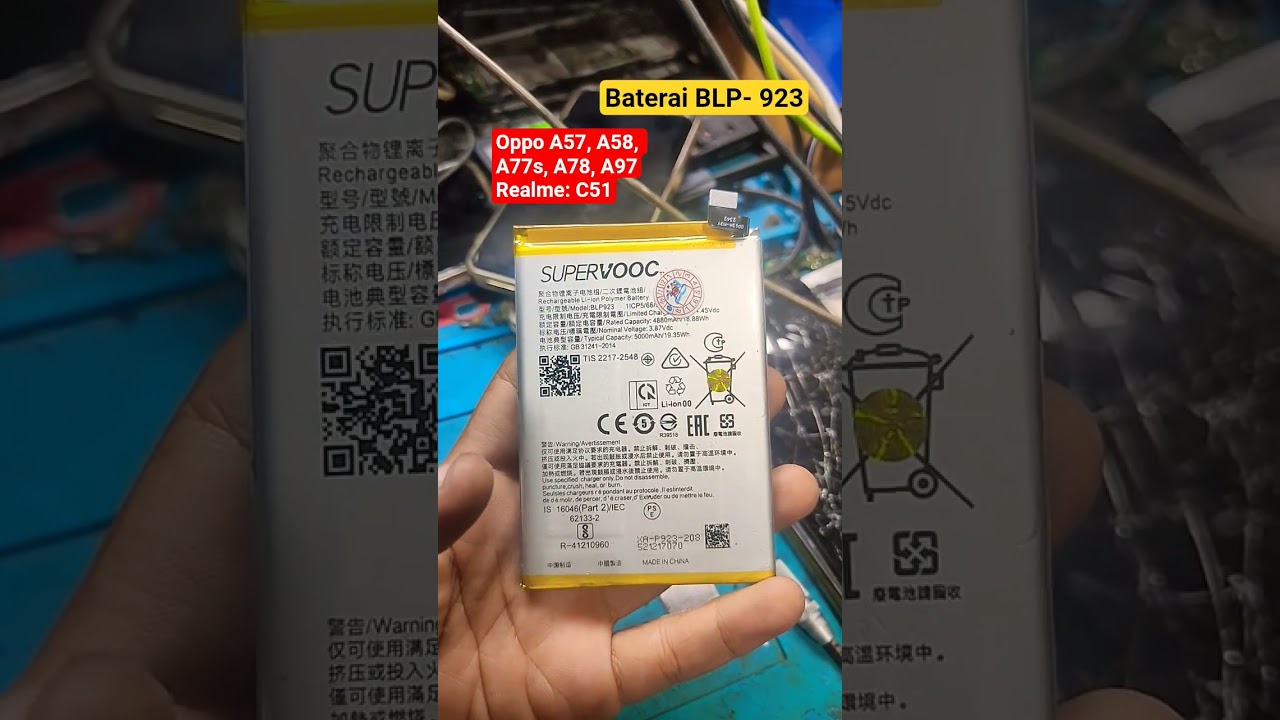 Satu tipe bisa untuk beberapa hp oppo #shorts #bateraihp #oppo #realme #smartphone #murah #tipshp