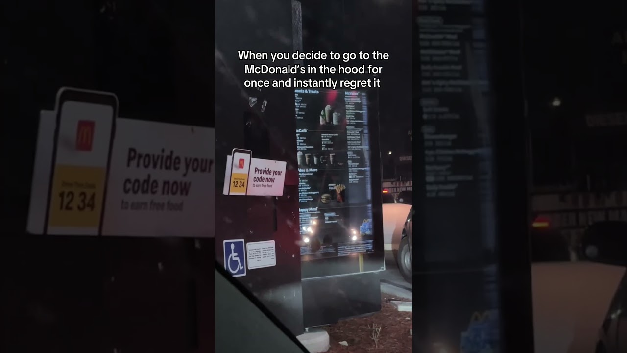 When you decide to go to the McDonald’s in the hood for once and instantly regret it #mcdonalds