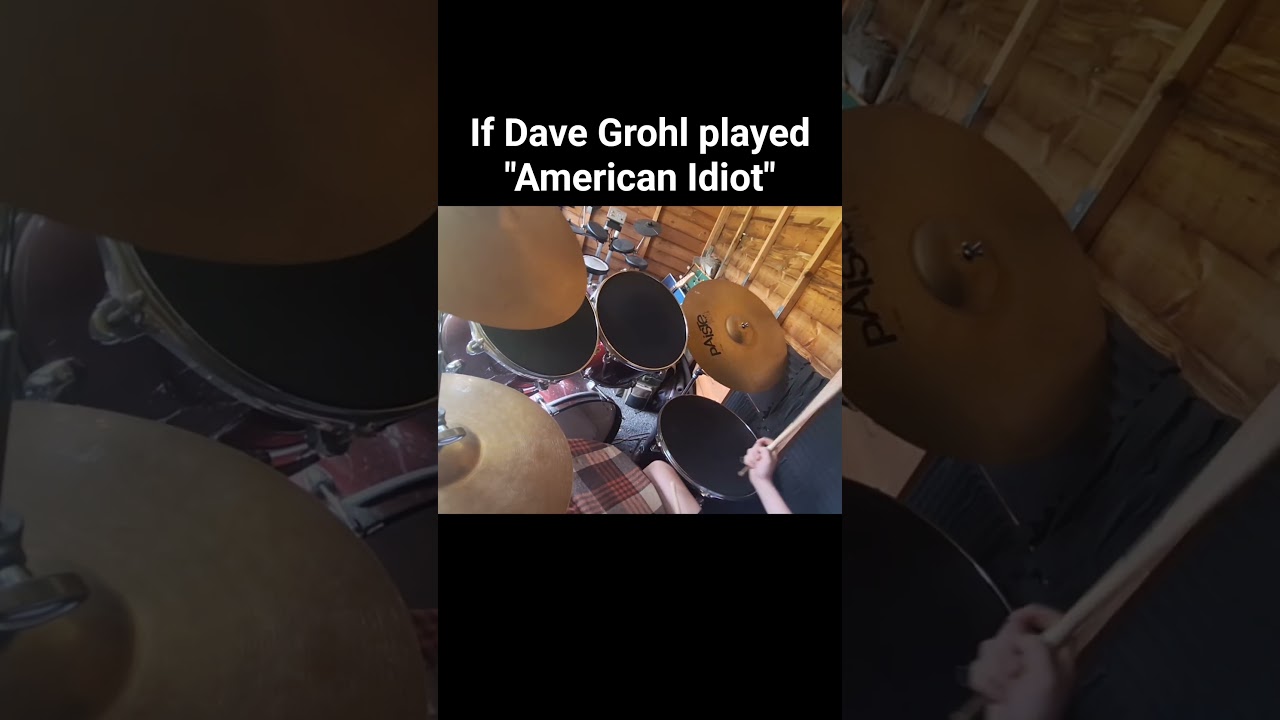 if dave grohl played american idiot #drums #cover #music #davegrohl #nirvana #greenday