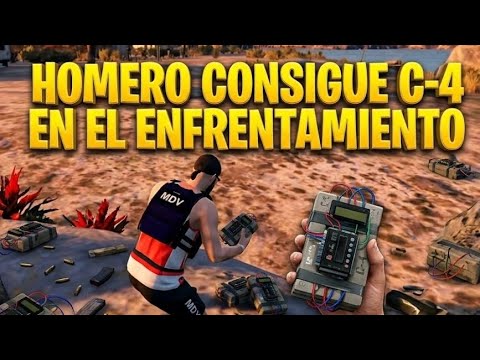 Homero consigue C-4 en el enfrentamiento GTA RP 