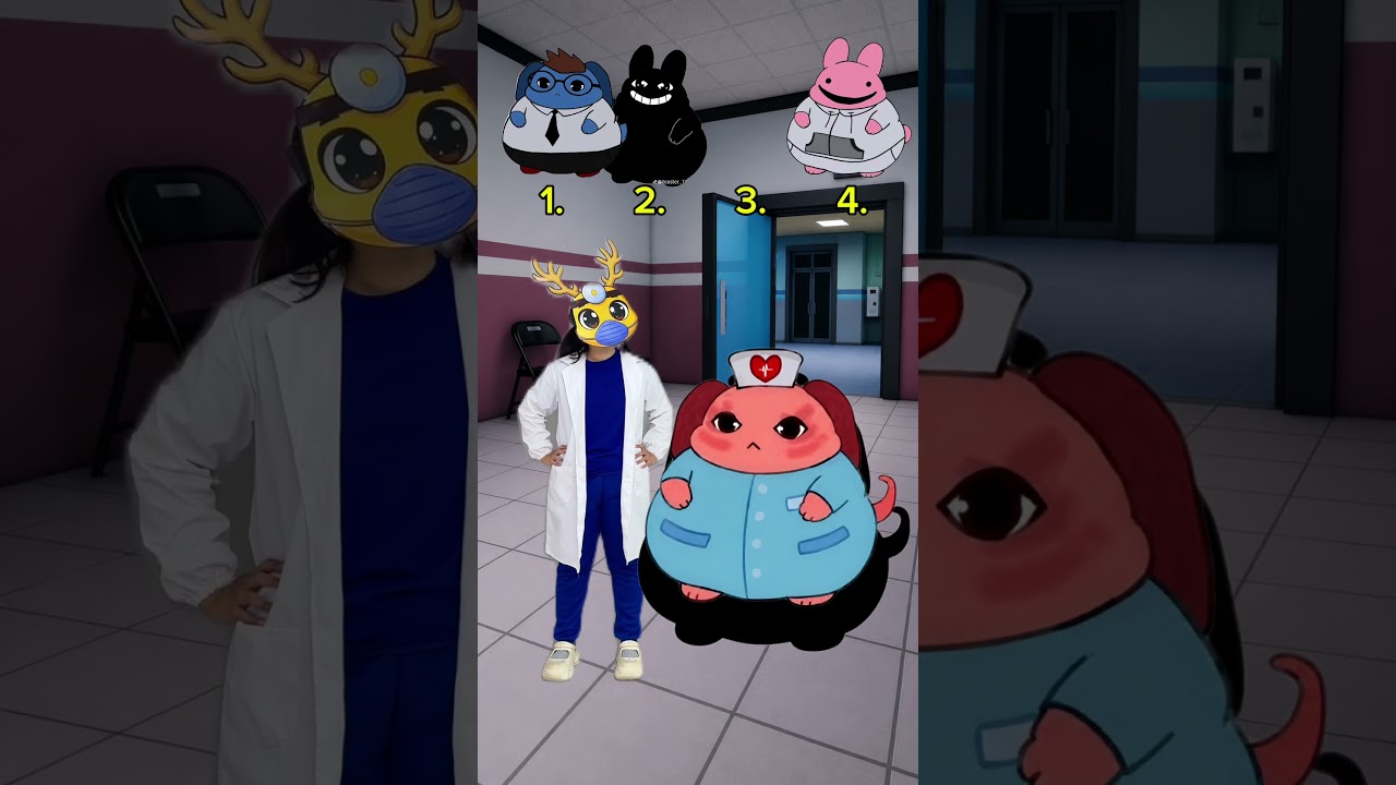 DR. HARLOW & FAT CHARACTER SHADOW PUZZLE #youandmeshow #robloxshorts #animalhospital #roblox