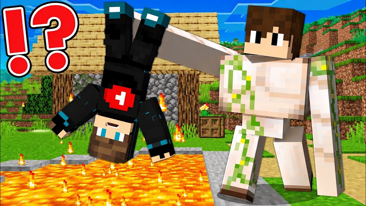 ماين كرافت :الهروب من أصدقائي ولكن تحولو لأيرون كولم !!؟ 😱🔥