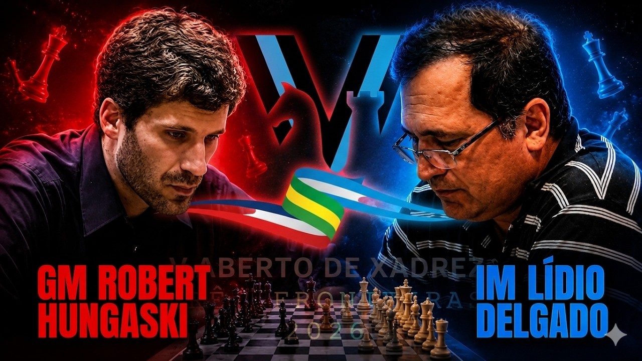 V Aberto das Três Fronteiras 2026 | IM Lídio Delgado vs GM Robert Hungaski