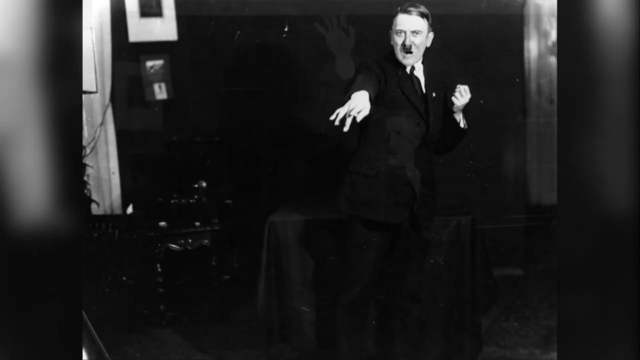 1925 ~  Adolf Hitler @ speech practice