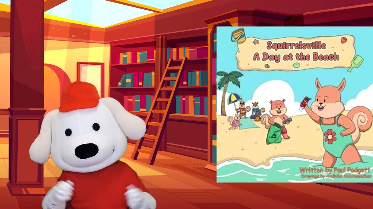Storytime Pup Book Bites: Squirrelsville "A Day at The Beach"