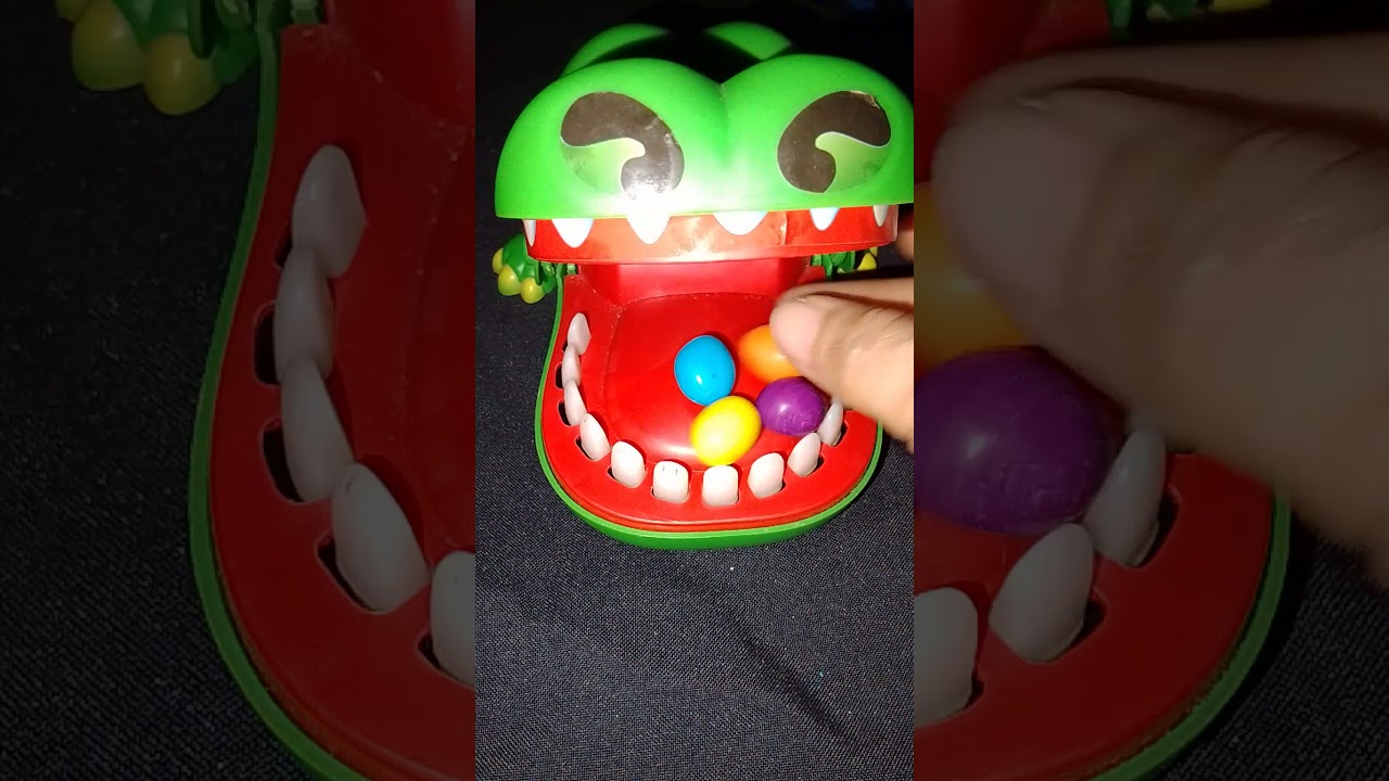 💥BIG CROCODILE DENTIST EATING CANDY 💥#asmr #asmrsounds #shortvideo #shorts