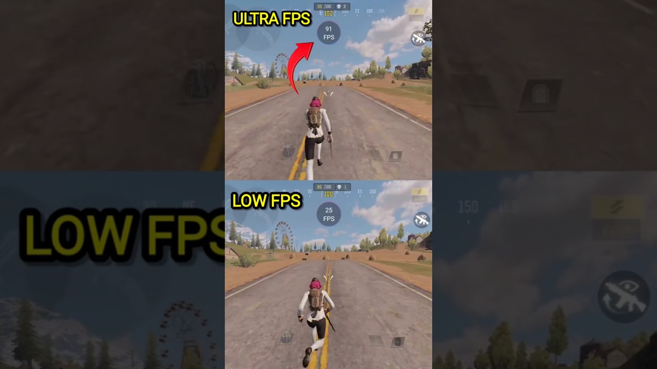 Sprinting in LOW vs ULTRA FPS in COD Mobile