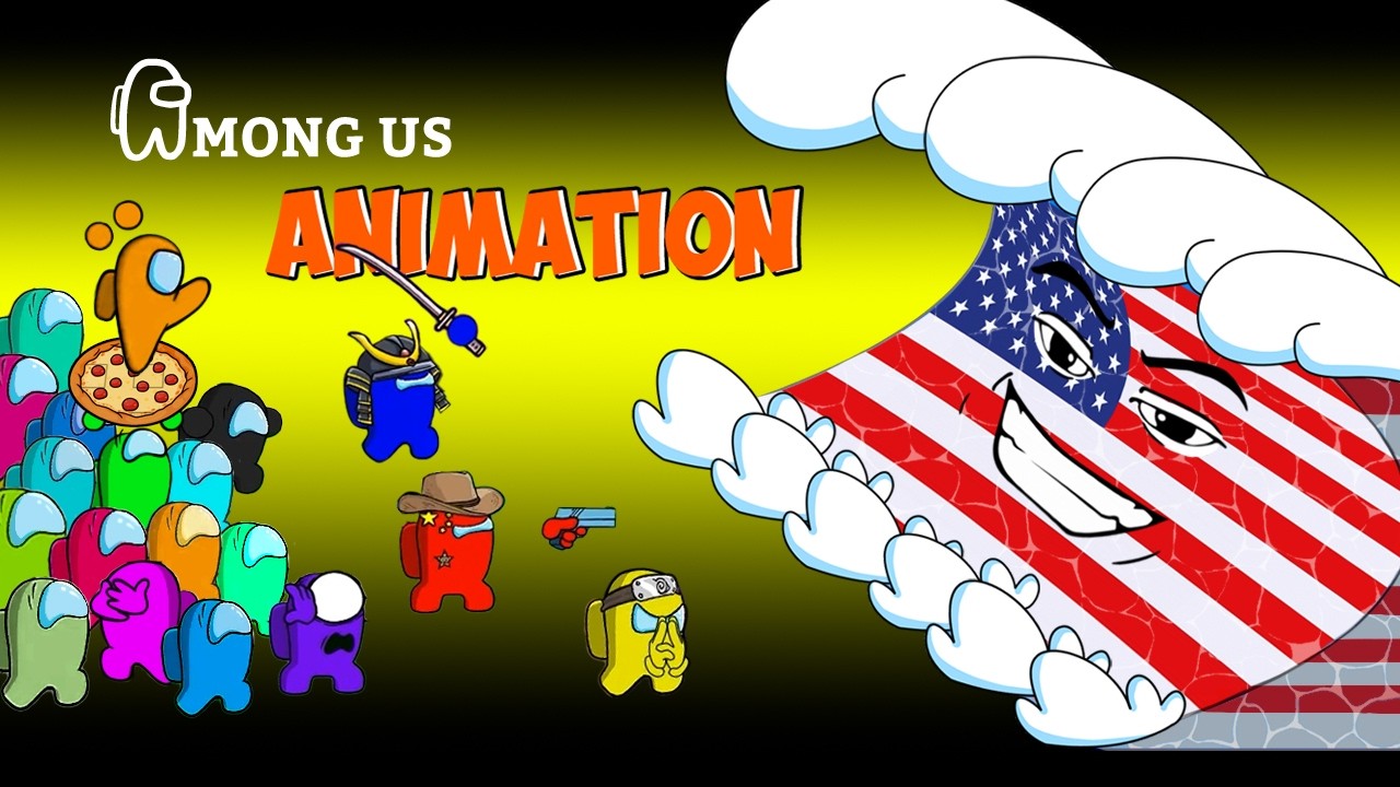 [어몽어스 Among Us] Survival Mode Countries in Escape Tsunami Roblox - AMONG US FUNNY ANIMATION