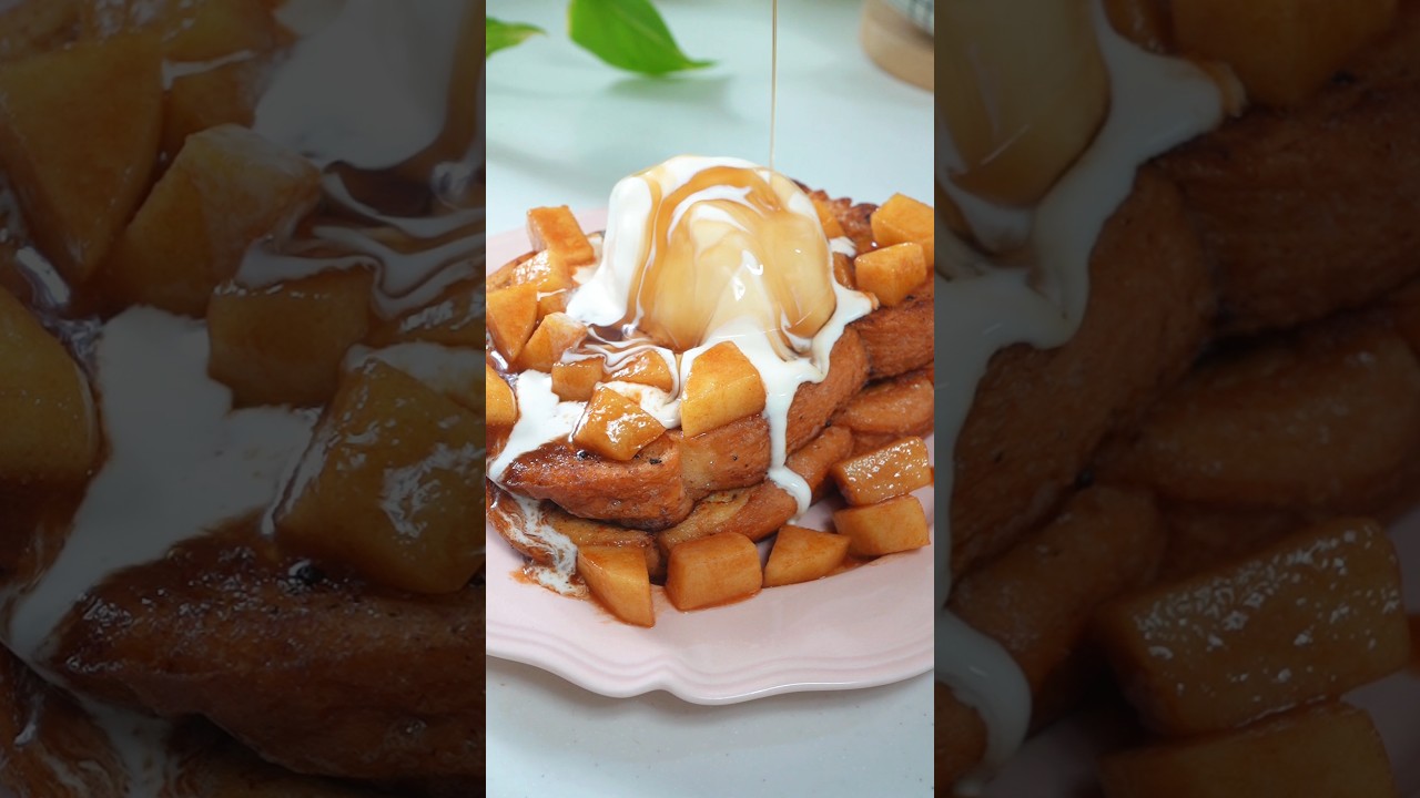 Apple Cinnamon French Toast #frenchtoast #apple #dessert