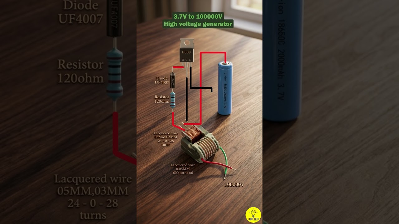 3.7V to 100000V  | #diy #accircuits #electrical