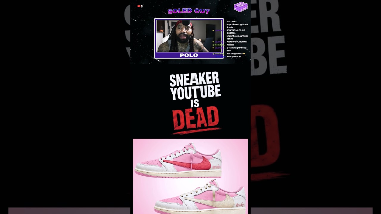 Current State Of Sneakers & Latest Travis Scott Air Jordan 1 Low