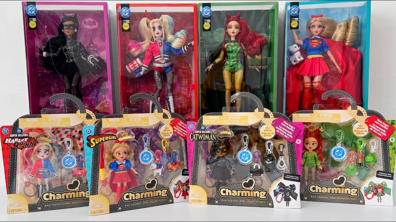 ASMR Toys DC Supergirl & Super-Villians DOLL Collection Oddly Satisfying Toy Unboxing | No Talking