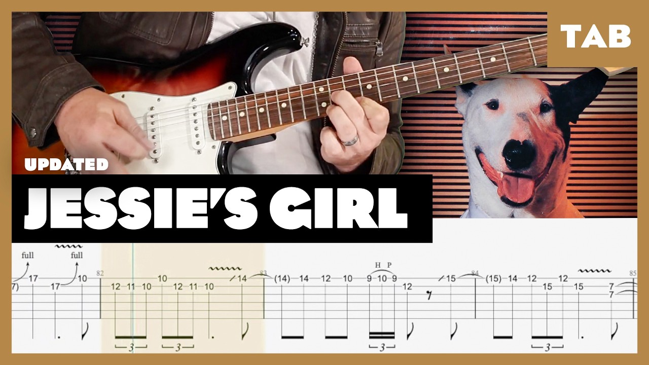 Rick Springfield - Jessie's Girl - Guitar Tab | Lesson | Cover | Tutorial