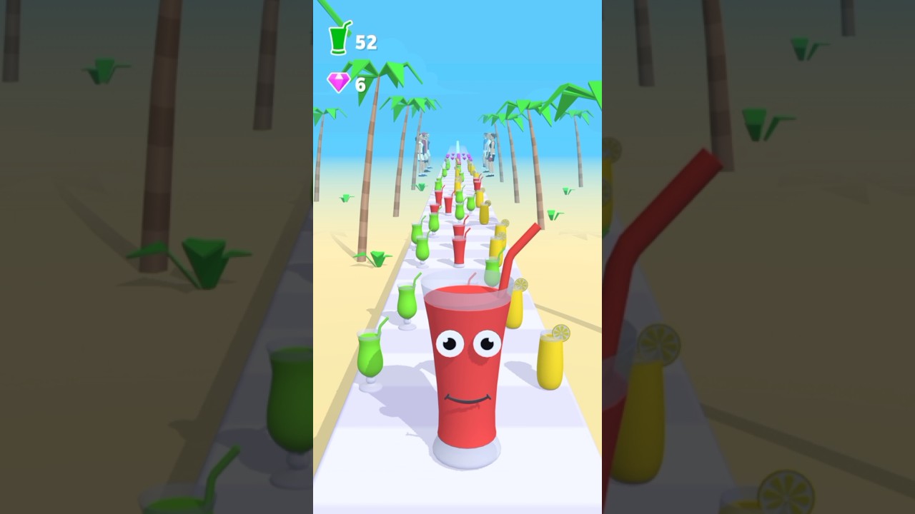 Juice run gameplay banana with avocado#shorts​-video #funny​-game #mobile​ gaming