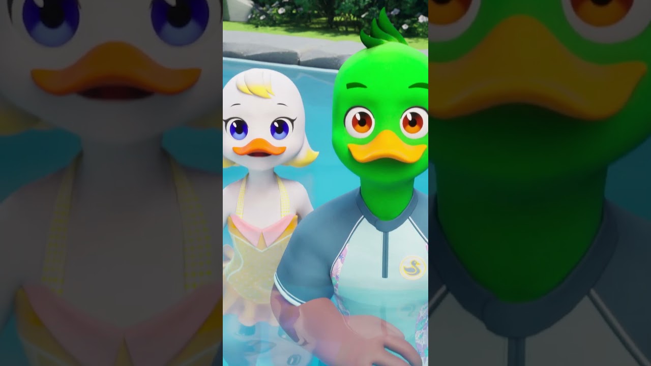 Splash! Dududu🏊‍♂️ | Nursery Rhymes & Kids Songs #shorts @Ducklingdo