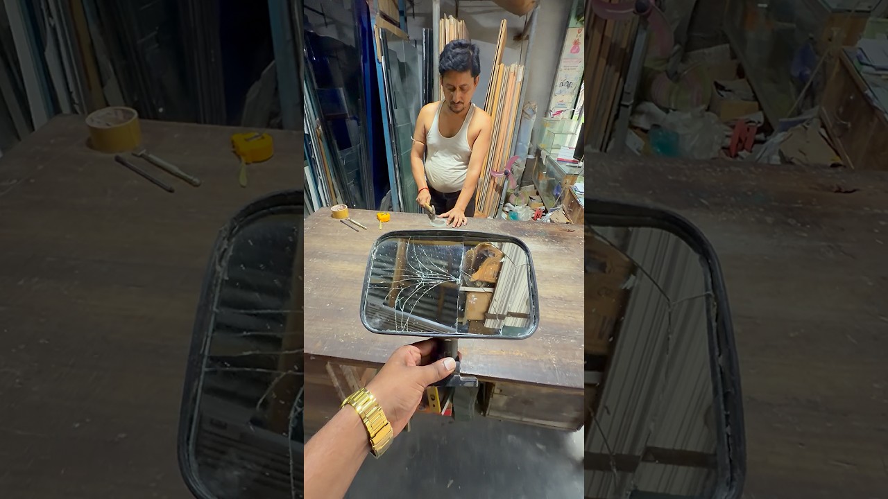 Old Bike Mirror Change to New Look | Amazing Transformation. #viral #foryou