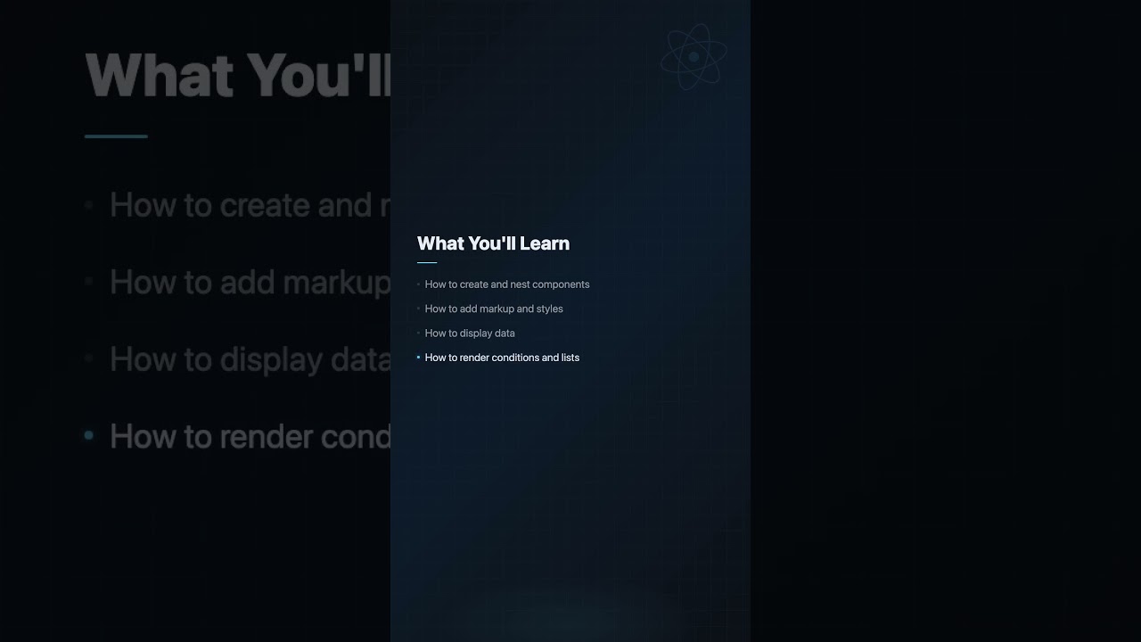 React Intro Section 01 #education #javascript #code #React #ReactJS #Frontend #learntocode