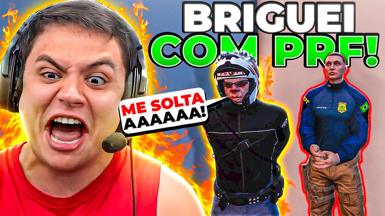 PAULINHO ARRUMOU BRIGA COM a PRF e SE DEU MAL no GTA RP 😱(Modder Clips)