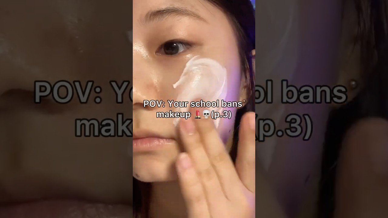 POV: Your school bans makeup 💄💀here are some alternatives #makeup #viral