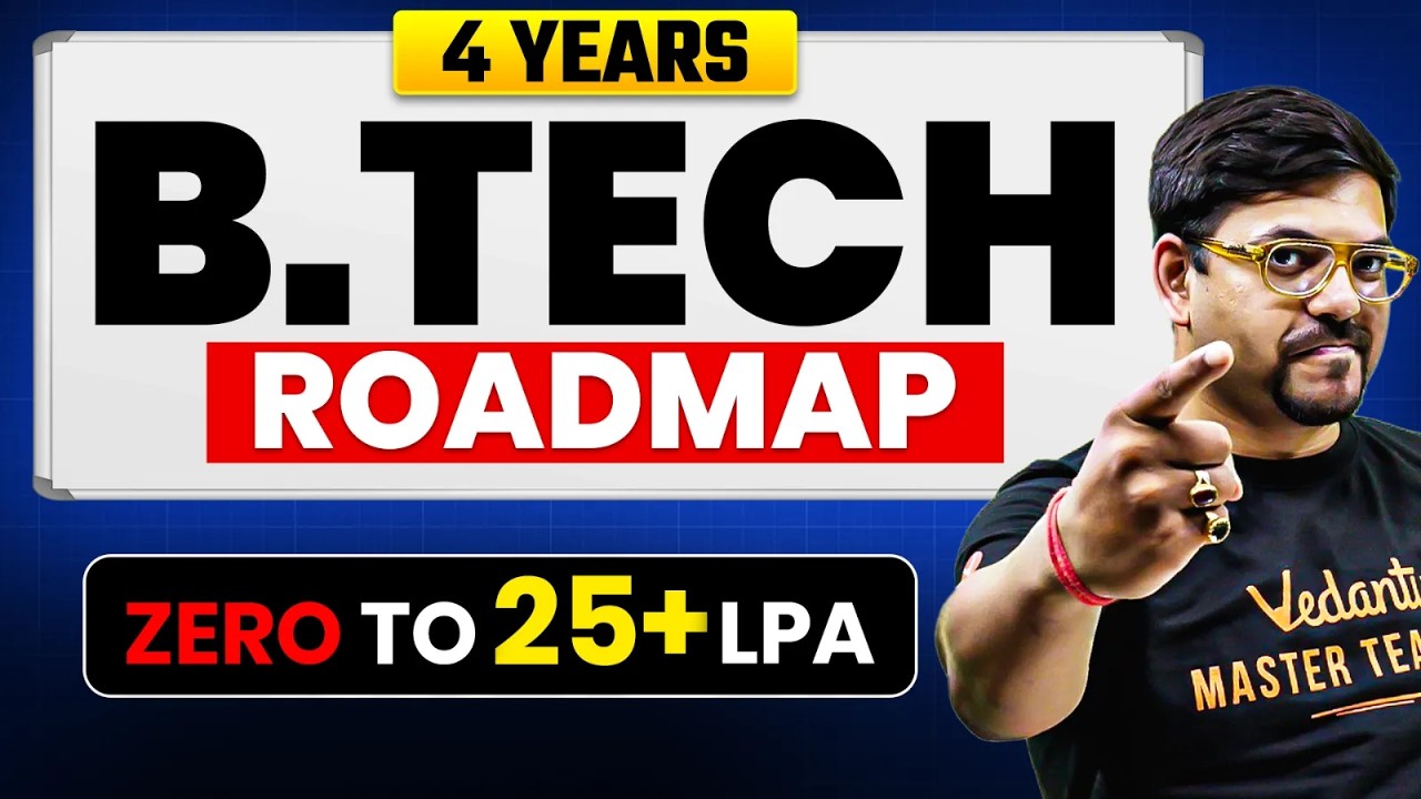 B.Tech Complete Roadmap 2026 | College to 25+ LPA Package | Skills, Internships & Placements