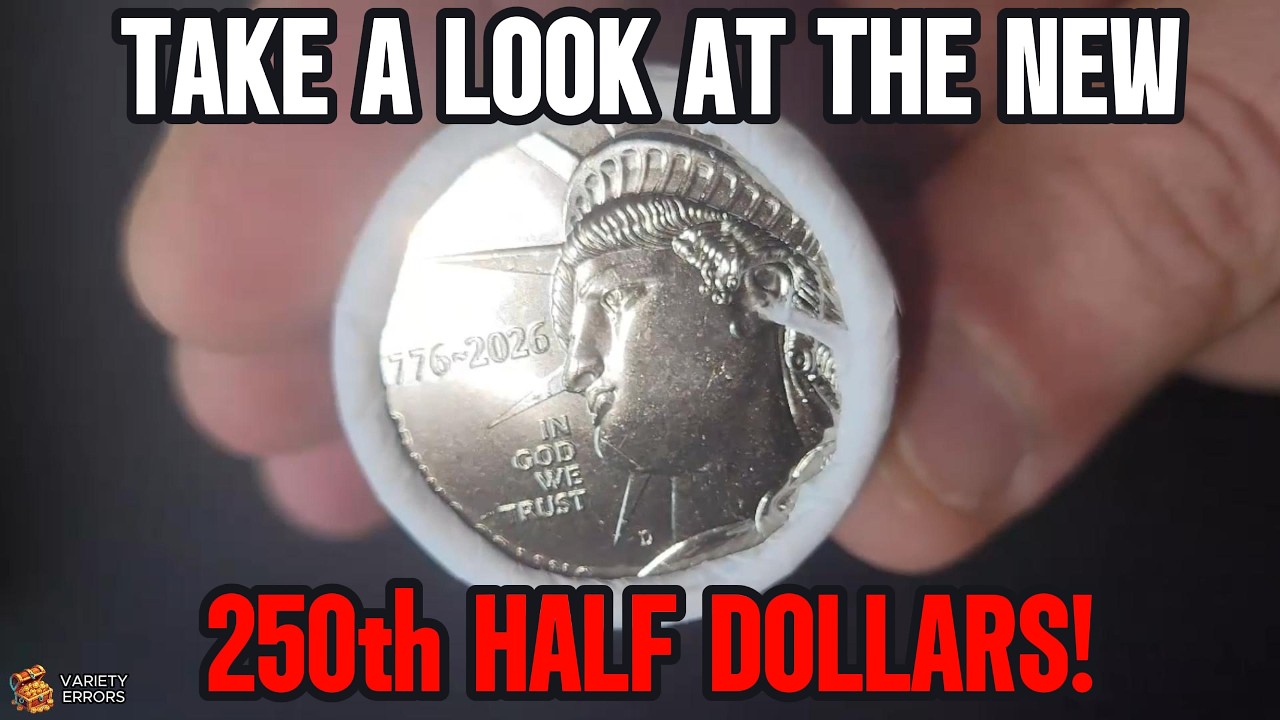 CHECK IT OUT! The NEW 250TH Anniversary Half Dollar Coins