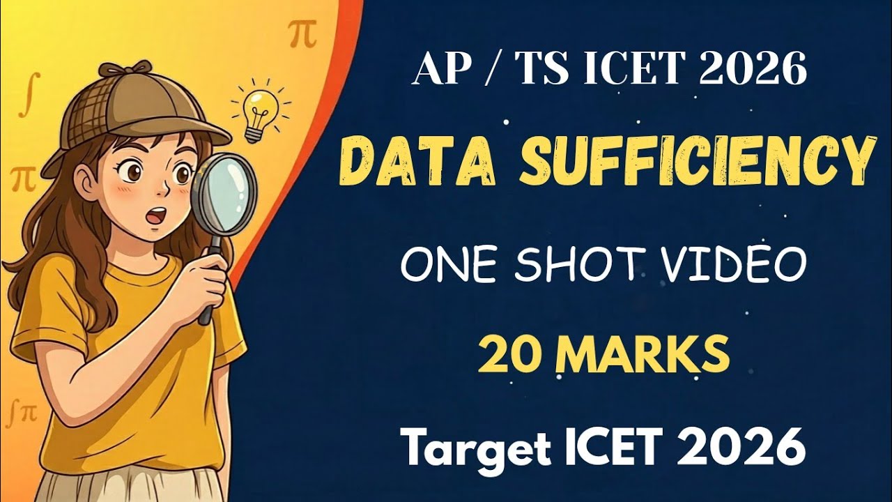 Data Sufficiency Tricks & Shortcuts for ICET 2026 || Solve in Seconds 🔥 || TS ICET 2026