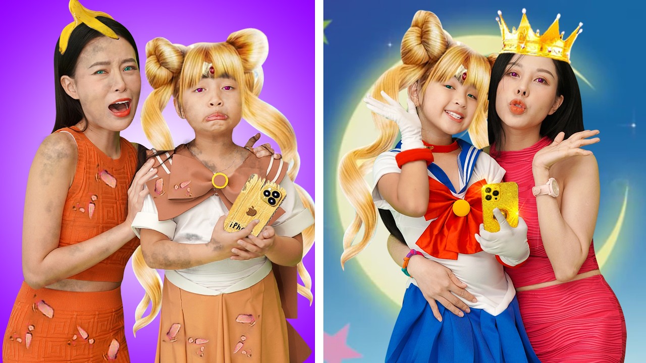 Rich Princess vs Poor Princess - Funny Sailor Moon