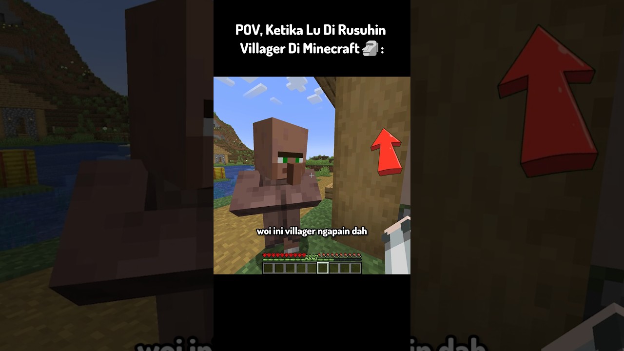 POV, Ketika Lu Di Rusuhin Villager Di Minecraft