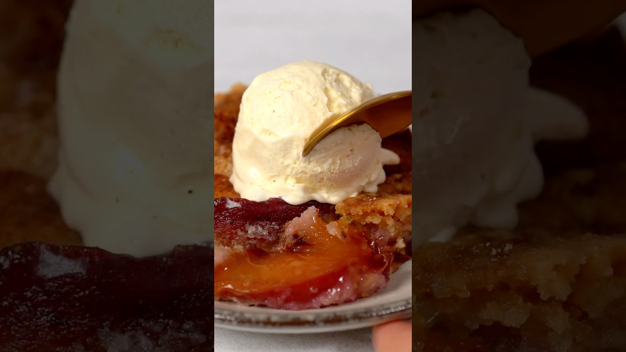Peach Cobbler with Cake Mix