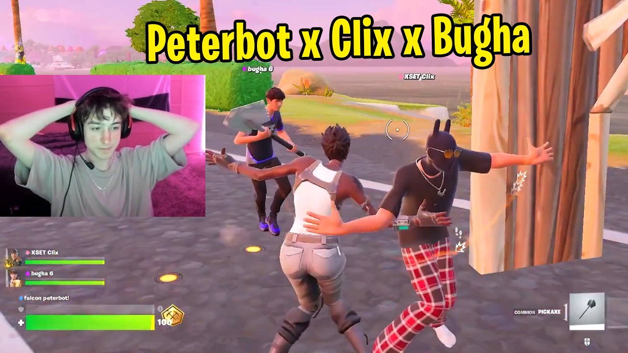 Peterbot Making Kids Cry in Trio Skin Cup w/ Clix & Bugha! (Full Tournamnet)