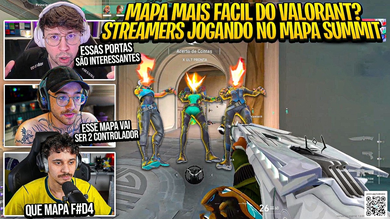 OS STREAMERS JOGARAM NO NOVO MAPA (SUMMIT) PELA PRIMEIRA VEZ E A PARTIDA FOI ABSURDA!