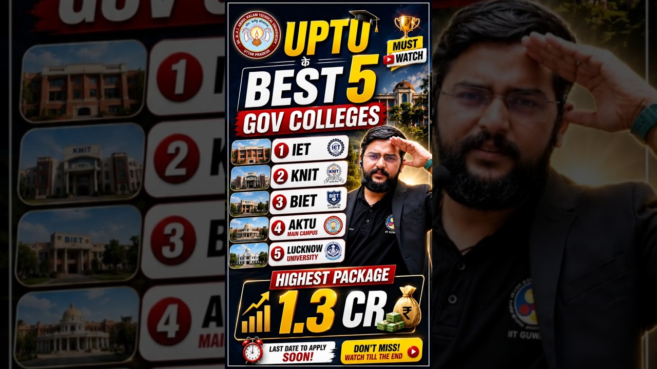 Top 5 AKTU Colleges 2026 🔥 | Best Placements, Fees & Cutoff | UPTAC Counselling #AKTU2026#UPTAC2026