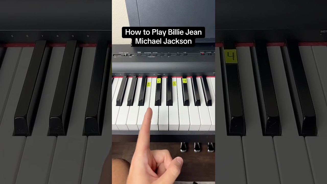 Billie Jean - Michael Jackson Piano Tutorial #piano #michaeljackson